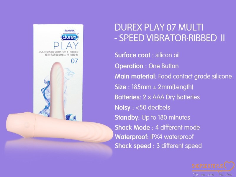 Máy rung cầm tay đồ chơi dương vật ngụy trang Durex-DV095 | Dương vật cầm tay ngụy trang DUREX kích dục nữ