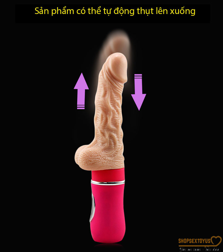 Dương vật giả rung thụt tỏa nhiệt Ailighter | Máy rung tình dục nữ Ailighter silicone siêu mềm