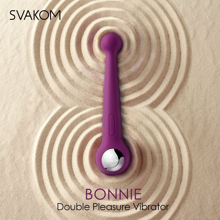 Máy rung tình dục cao cấp tạo nhiệt Svakom Bonnie – CR237 | chày rung tình dục hai đầu dụng cụ yêu uy tín