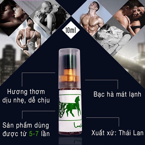 CHAI XỊT HÌNH CON NGỰA KÉO XE - Nhà thuốc Minh Hương 