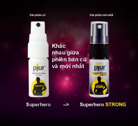 Chai xịt chống xuất tinh sớm Pjur SuperHero Strong 