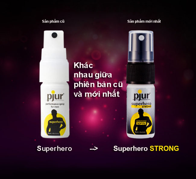 Thuốc xịt trị xuất tinh PJUR SUPER HERO cho nam-TXT362| Chai xịt kéo dài quan hệ Pjur SuperHero Strong