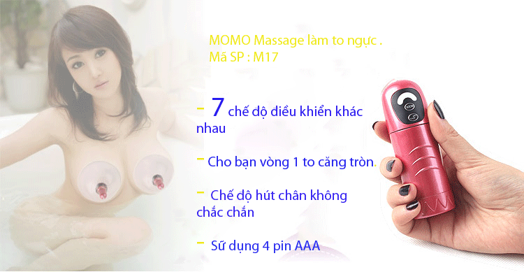 Máy massage và kích thích ngực momo-MTN405 | Máy massage ngực kích thích vú săn chắc ngực