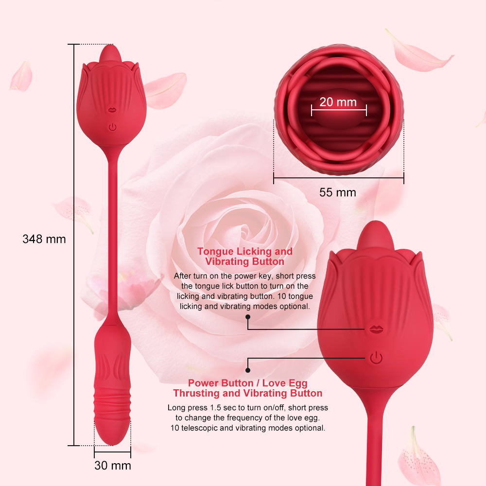 Máy rung tình yêu lưỡi liếm hoa hồng cao cấp – LL485 | Shop bán trứng rung hoa hồng rẻ nhất toàn quốc