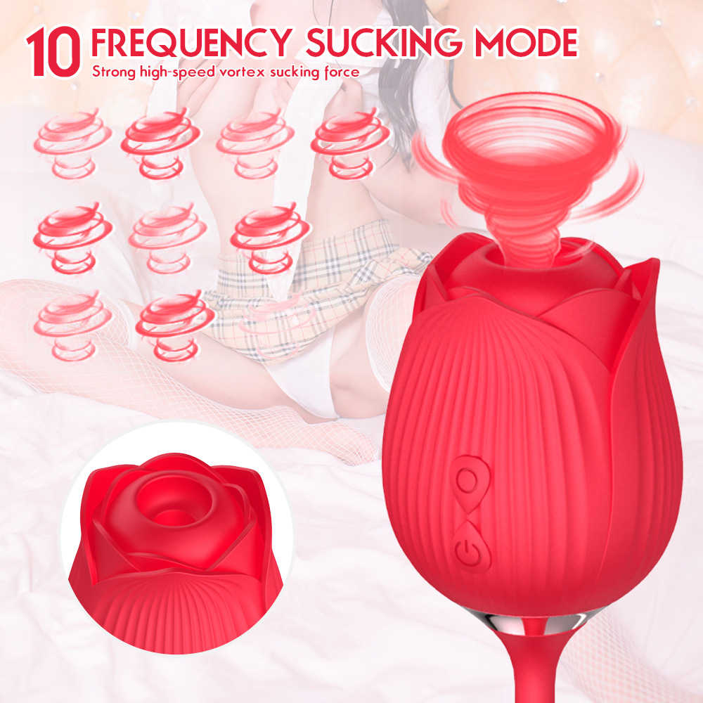 Trứng rung hoa hồng rung thụt mút Mantinghua  – LL483 | thiết bị thủ dâm đồ chơi người lớn cho nữ