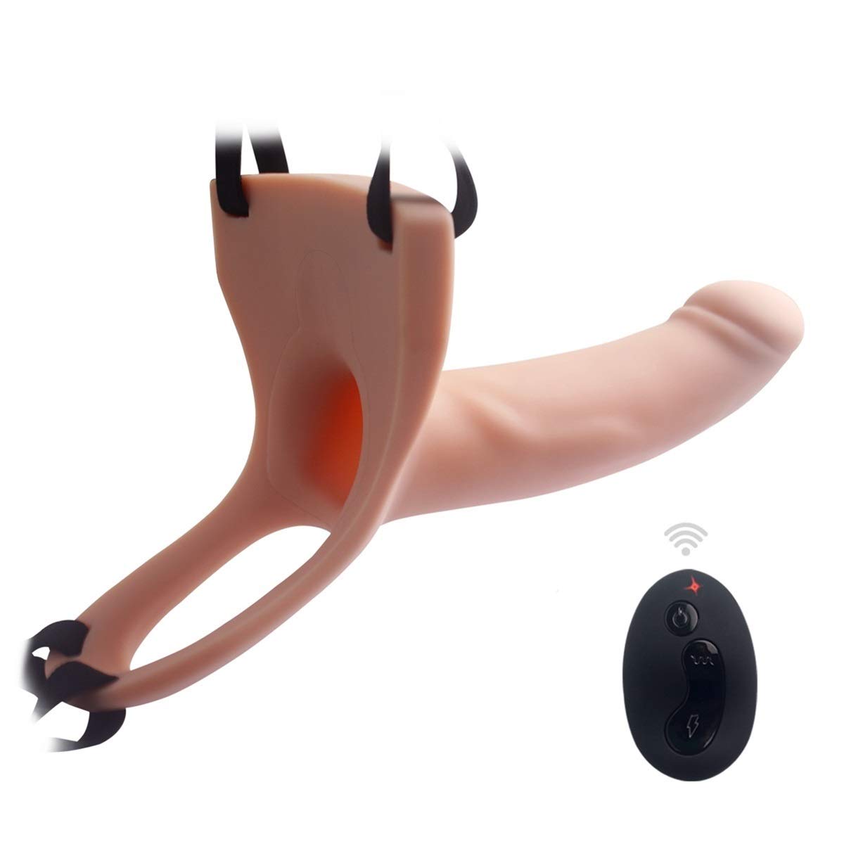 Dương vật giả rỗng ruột điều khiển từ xa Curved Dong USA – DVDĐ495 | quần dương vật rỗng đồ chơi đôn dên cho nam giới